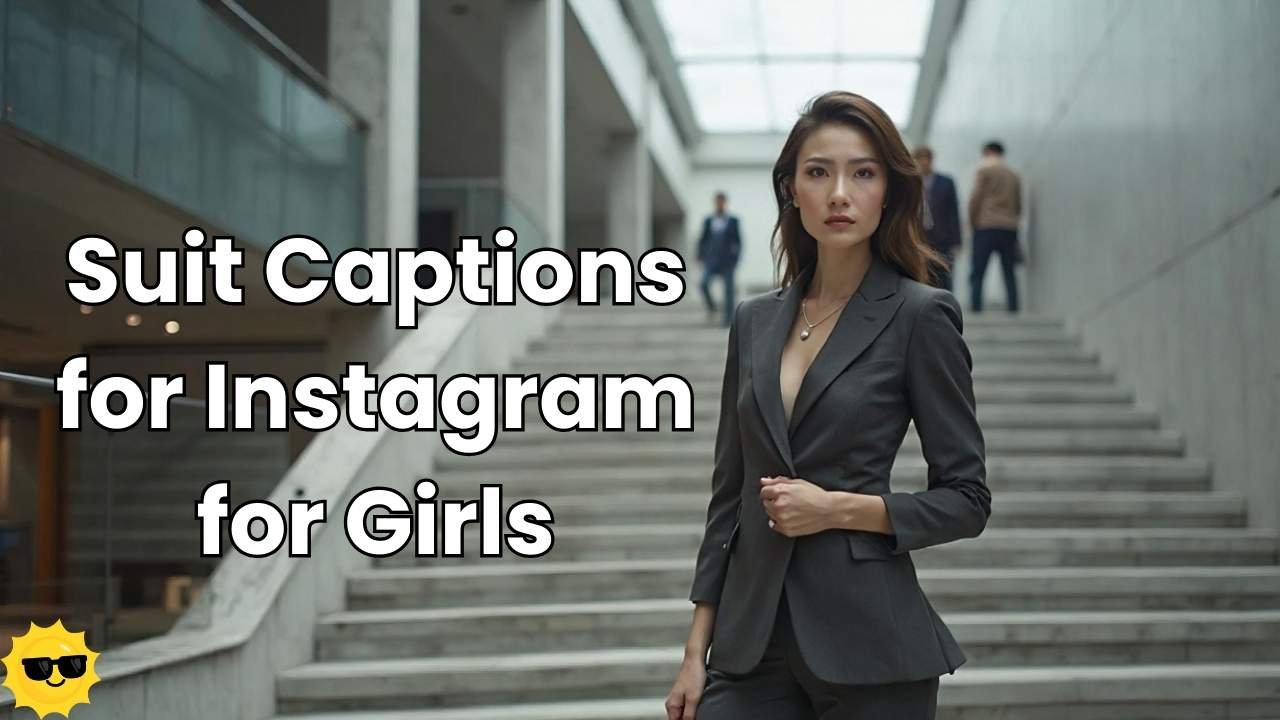 Suit Captions for Instagram for Girls