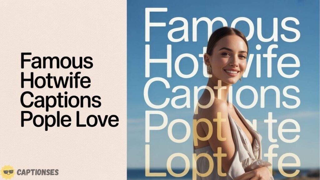 Famous hotwife captions people love.