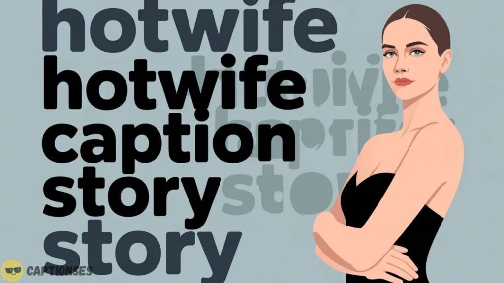 woman with caption text.