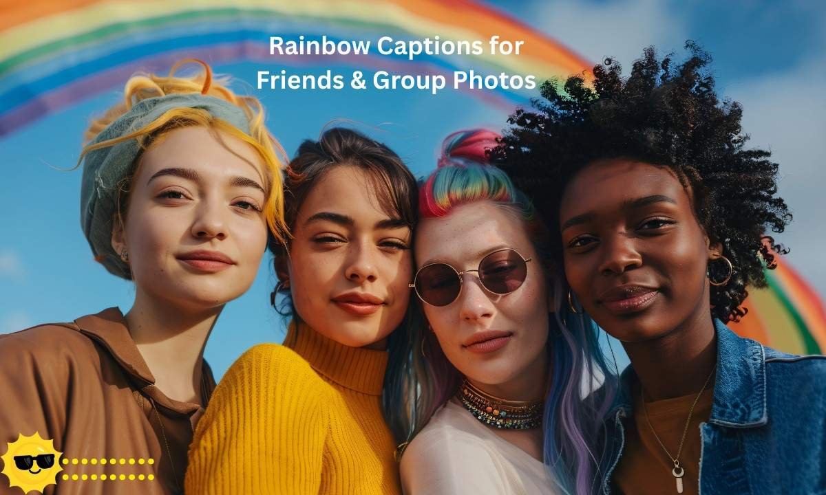 Rainbow Captions for Friends & Group Photos