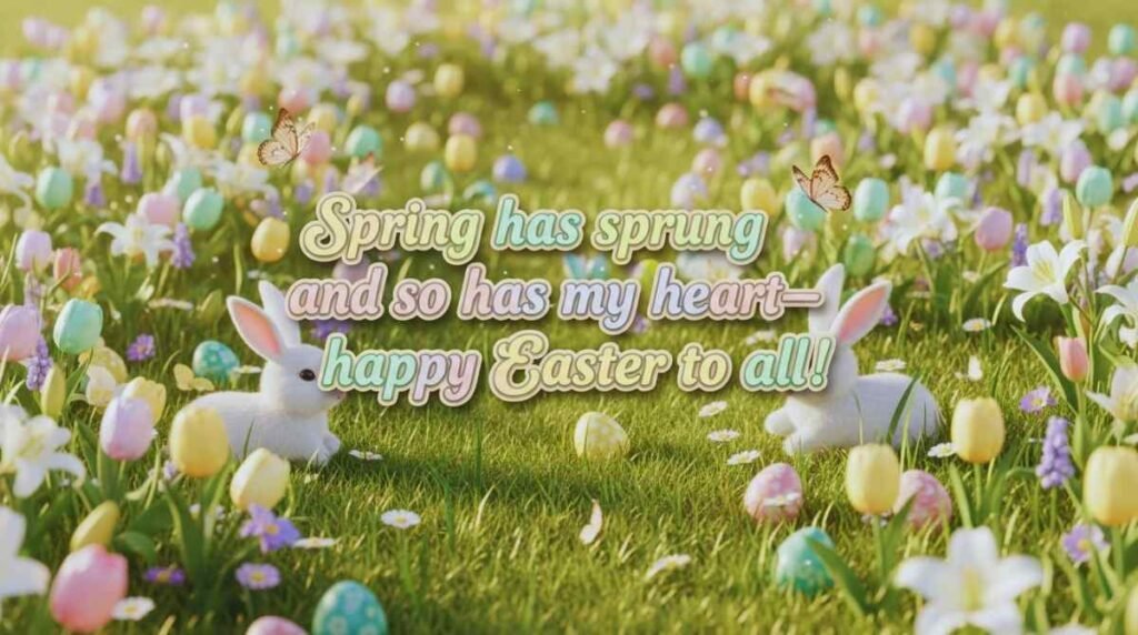 Best Easter Instagram caption celebrating spring, joy, and happy Easter vibes