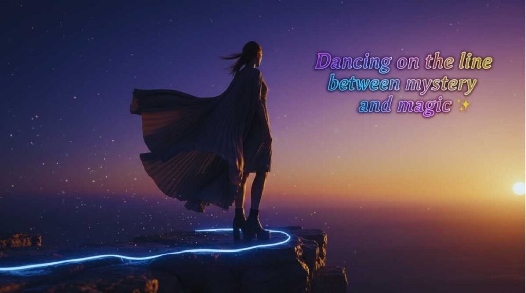 Edging Instagram caption about mystery and magic, aesthetic mood and subtle confidence