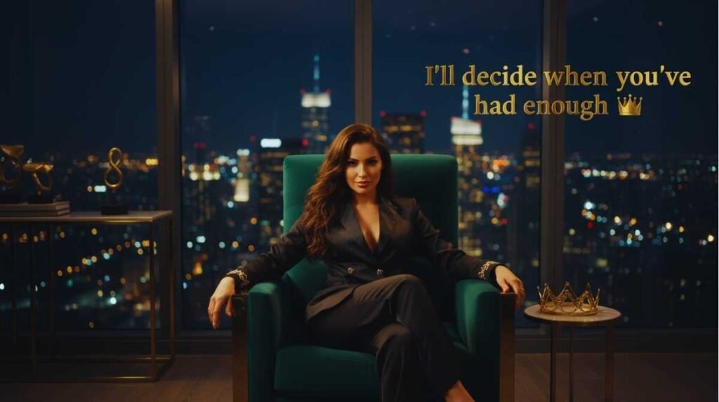 Bold and sassy edging caption for Instagram expressing confidence, control, and playful attitude