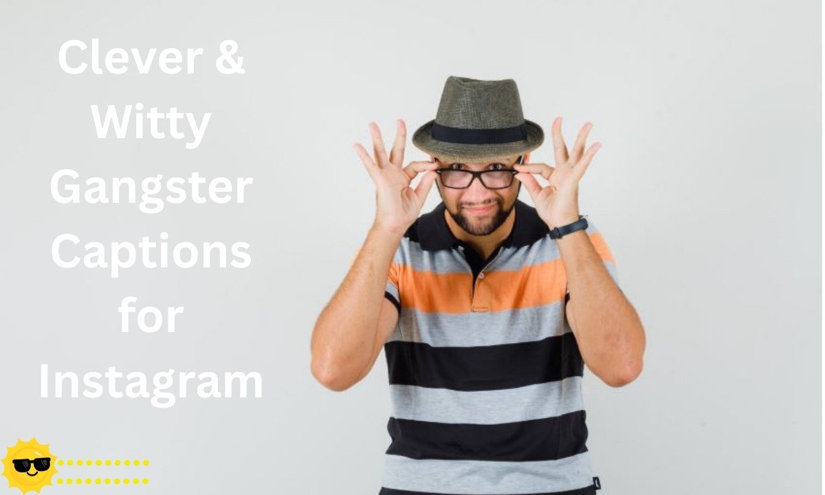 Smart and witty gangster captions for Instagram that blend humor with bold attitude. Perfect for confident posts, stylish selfies, and sharp one-liners.
