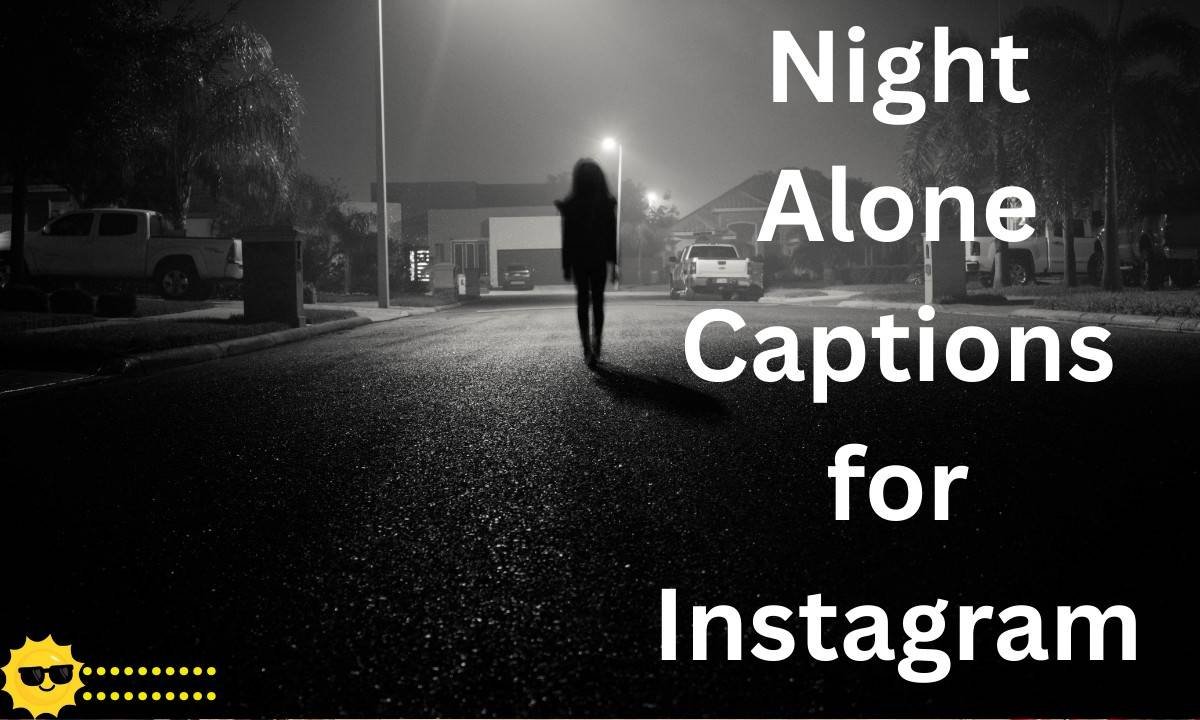 Calm and reflective night alone captions for Instagram, perfect for sharing quiet moments, introspection, and peaceful late-night vibes.