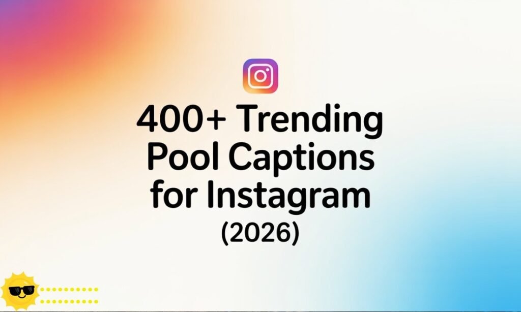 A fun summer pool scene with people enjoying the water, perfect for Instagram captions and sunny vibes.