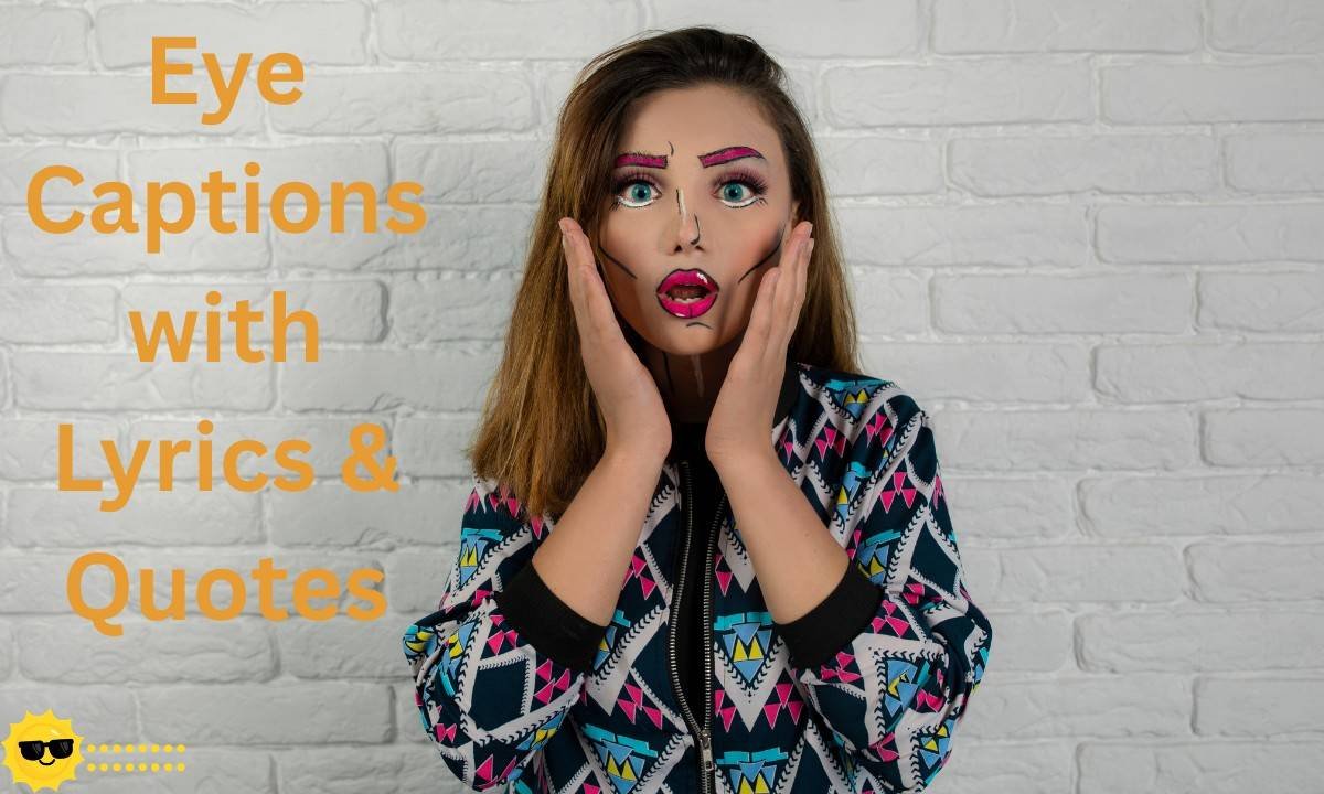 A stylish collection of captions inspired by song lyrics and famous quotes, perfect for highlighting expressive and captivating eye moments on Instagram. 👀🎶✨