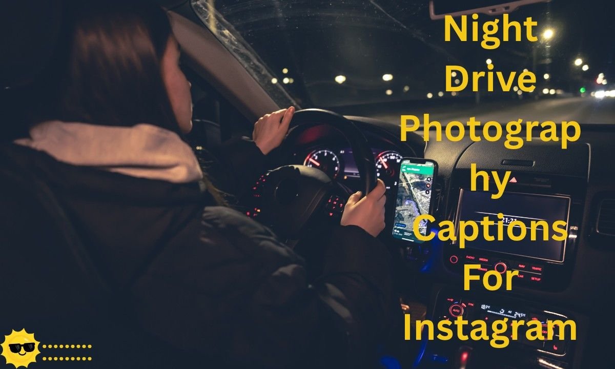 Creative night drive photography captions for Instagram, capturing light trails, motion blur, and stunning nighttime visuals