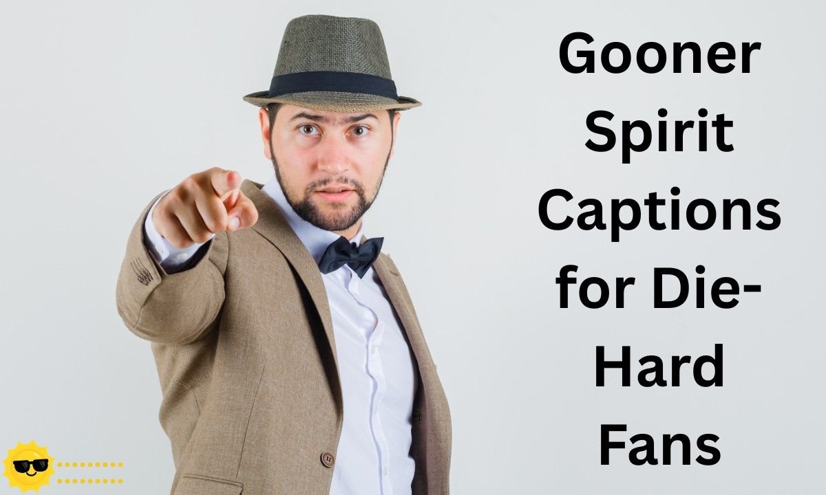 Powerful Gooner spirit captions for die-hard fans, showcasing passion, loyalty, and unstoppable Arsenal pride.