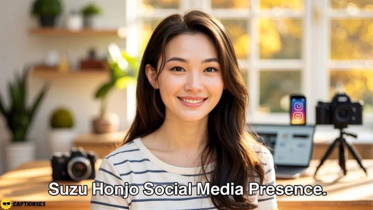 Woman with social media workspace